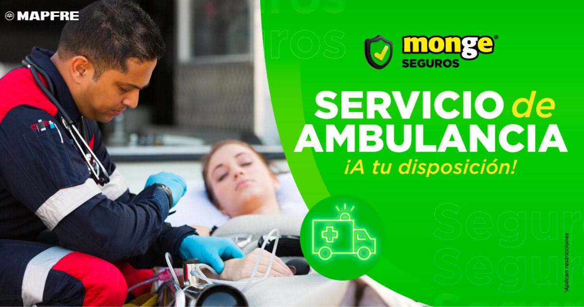 ¡A tu disposición, servicio de ambulancia! 