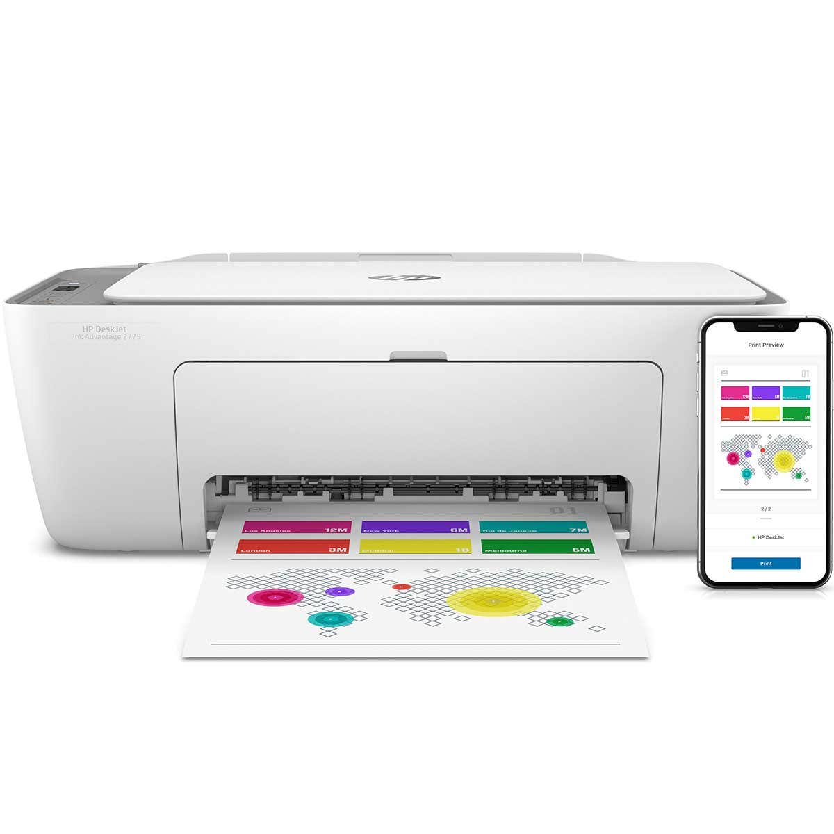 Impresora Multifuncional Inyección HP 2775 AIO