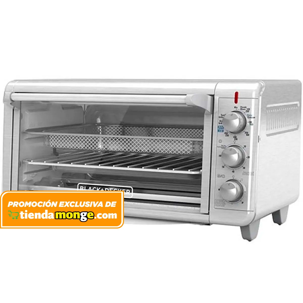 Horno black and decker countertop oven top
